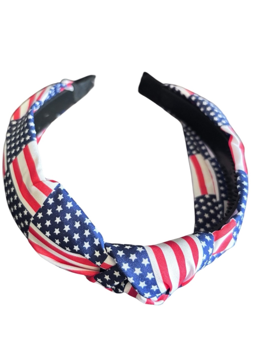 Mint American Flag Knot Headband in Red, White & Blue